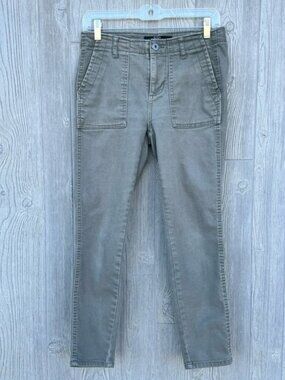 Stitch Star Olive Green Skinny Ankle Pants Women’s Size 4 High Rise Stretch